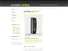 Tablet Screenshot of courtsidevending.com